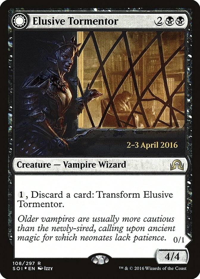 Elusive Tormentor // Insidious Mist [Shadows over Innistrad Prerelease Promos] - Bea DnD Games