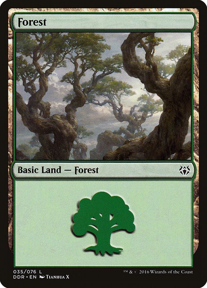 Forest (35) [Duel Decks: Nissa vs. Ob Nixilis] - Bea DnD Games