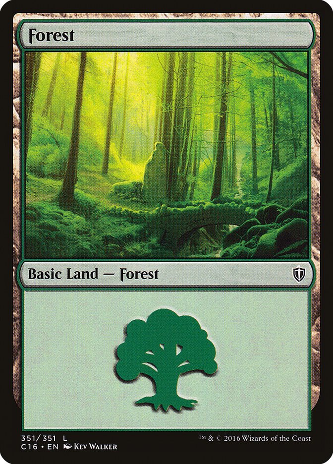 Forest (351) [Commander 2016] - Bea DnD Games