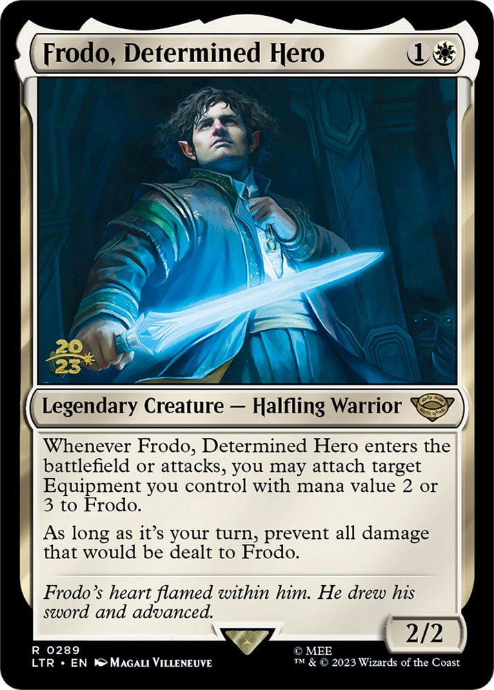 Frodo, Determined Hero [The Lord of the Rings: Tales of Middle-Earth Prerelease Promos] - Bea DnD Games