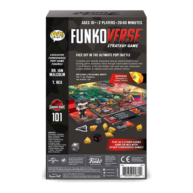 Funkoverse Jurassic Park - 2 Pack Expandalone Strategy Board Game - Bea DnD Games