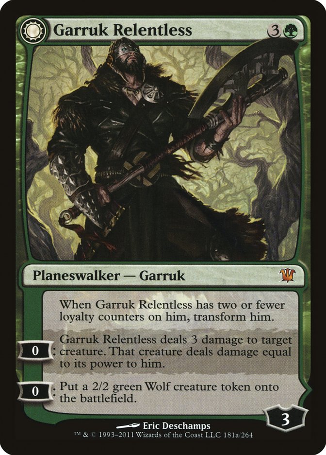 Garruk Relentless // Garruk, the Veil-Cursed [Innistrad] - Bea DnD Games