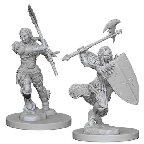 Half-Orc Barbarian (Female) Deepcuts Unpainted Miniatures - Bea DnD Games