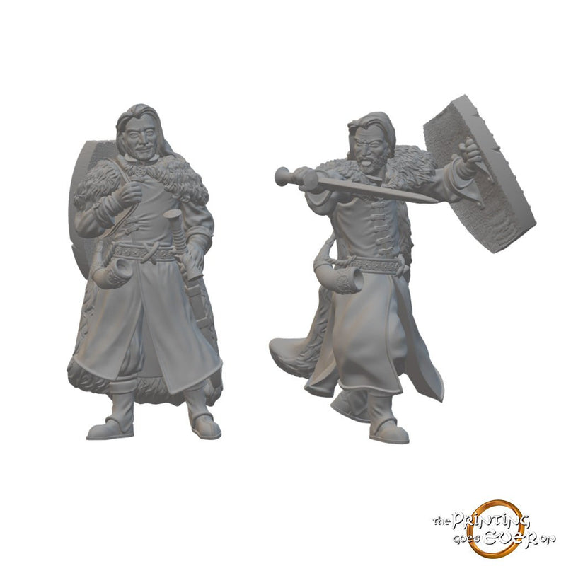 Human Fighters | BeaMini Unpainted RPG Miniatures - Bea DnD Games