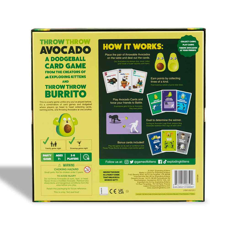 Throw Throw Avocado (By Exploding Kittens) - Bea DnD Games