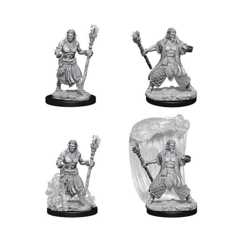 Water Genasi Druid (Male) Nolzurs Marvelous Unpainted Miniatures - Bea DnD Games