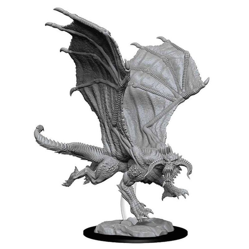 Young Black Dragon Nolzurs Marvelous Unpainted Miniatures - Bea DnD Games