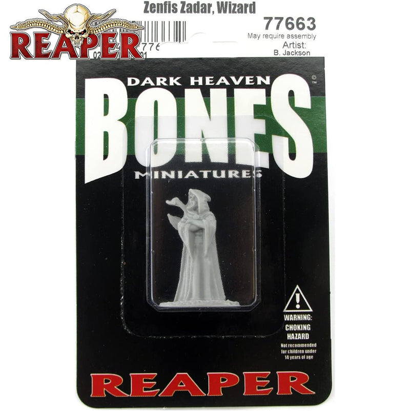 Zenfis Zadar - Dark Heaven Bones Unpainted Miniatures by Reaper Miniatures - Bea DnD Games